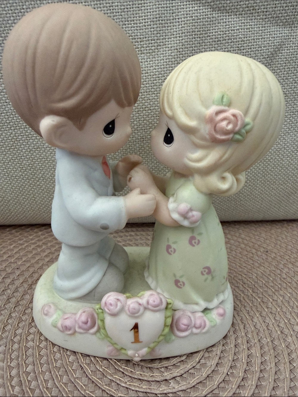 Precious Moments Bride and Groom Figurine - Anniversary Edition